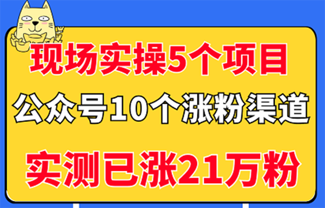 【副业项目3490期】公众号的10种矩阵引流的方法，实测已涨21万粉-万图副业网