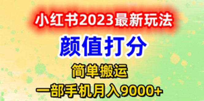 【副业项目6117期】最新小红书颜值打分玩法，日入300+闭环玩法-万图副业网