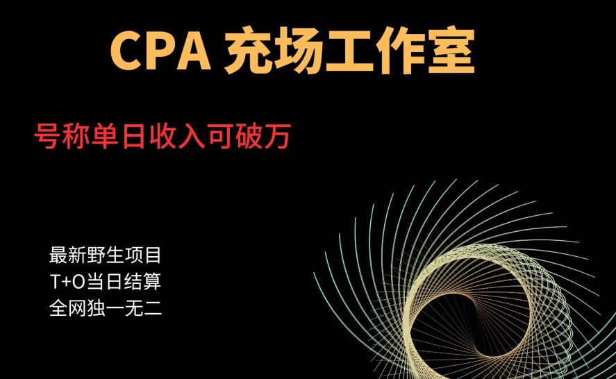 【副业项目6075期】cpa充场工作室，号称单日收入10000+（揭秘）-万图副业网