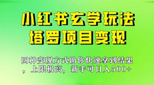 【副业项目7214期】新手也能日入500的玩法，上限极高，小红书玄学玩法-万图副业网