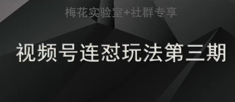 【副业项目7573期】梅花实验室社群连怼玩法第三期轻原创玩法+测素材方式-万图副业网