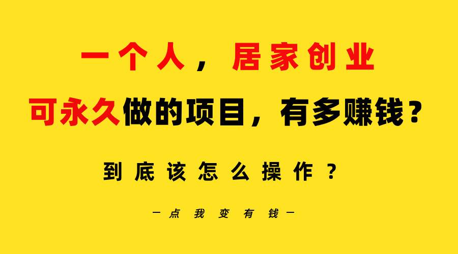 一个人，居家创业：B站每天10分钟，单账号日引创业粉100+，月稳定变现5W…-万图副业网