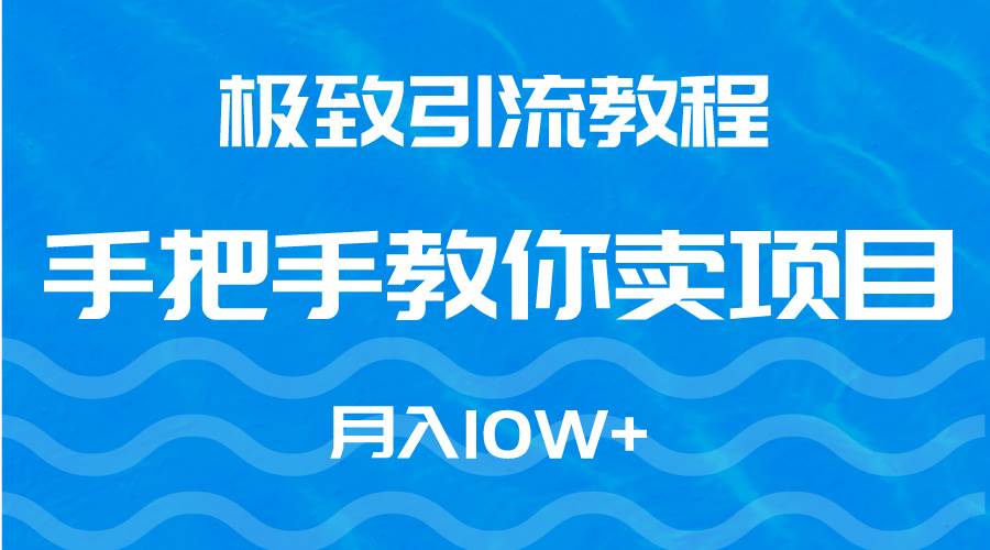 极致引流教程，手把手教你卖项目，月入10W+-万图副业网