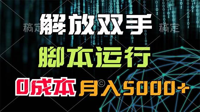 解放双手，脚本运行，0成本月入5000+-万图副业网