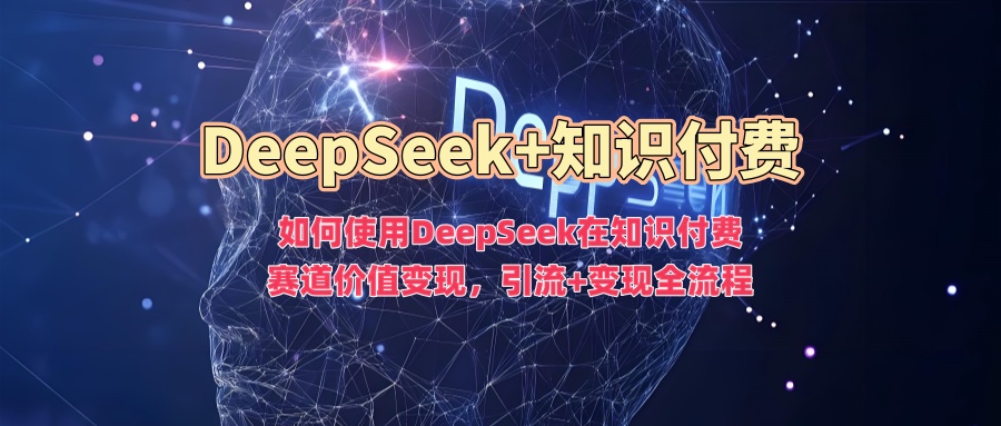 如何使用DeepSeek在知识付费赛道价值变现，引流+变现全流程-万图副业网