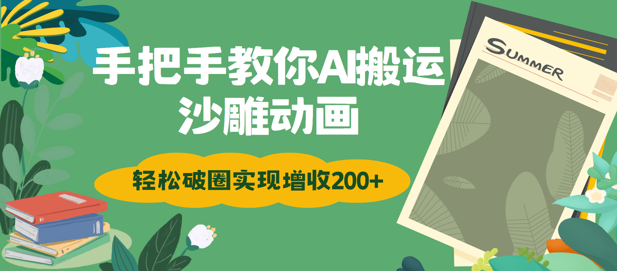 手把手教你用AI搬运沙雕动画轻松破圈实现增收200+-万图副业网